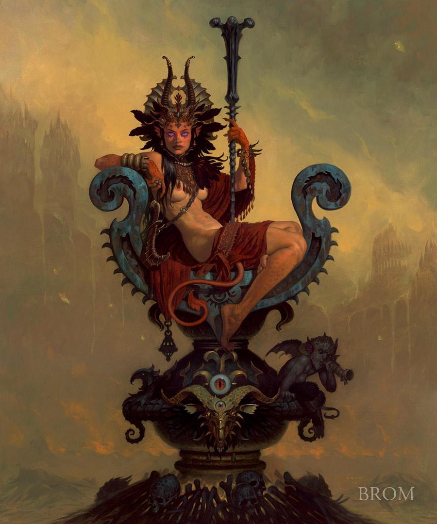 Brom y el Arte Gótico. Arte conceptual.
